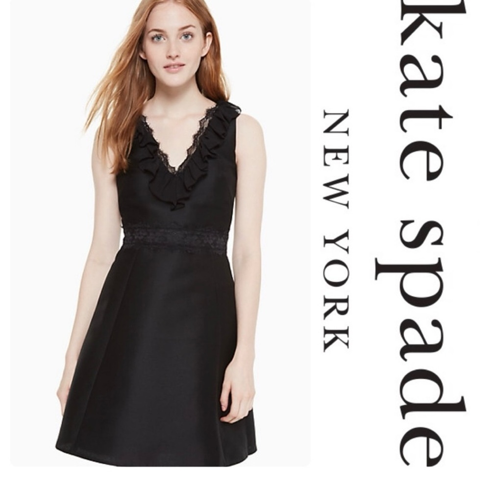 SOLD 🩷🩷🩷 KATE SPADE: Lace Mikado Dress, Fit & Flare with POCKETS - size 14